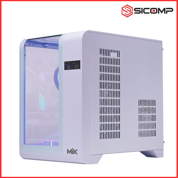 VỎ CASE MIK BARBATOS M WHITE - (Tặng 3 fan ARGB khi build PC), Picture 6