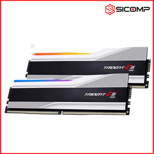 Picture of RAM DESKTOP GSKILL TRIDENT Z5 RGB 32G (2X16B) DDR5 5600MHZ TẢN NHÔM - SILVER