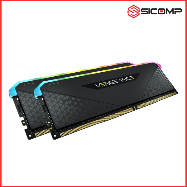 Picture of RAM DESKTOP CORSAIR DDR4, 3200MHZ 16GB 2x8GB, VENGEANCE RGB RS BLACK