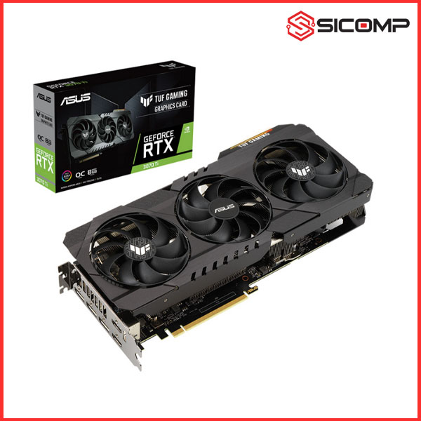 CARD MÀN HÌNH ASUS TUF GAMING GEFORCE RTX 3070 TI - ( KHÁCH DÙNG LƯỚT 1 THÁNG ), Picture 1