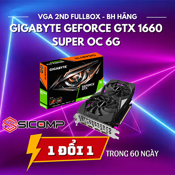 Card màn hình Gigabyte GeForce GTX 1660 SUPER OC 6GB GDDR6 - Likenew, Picture 1