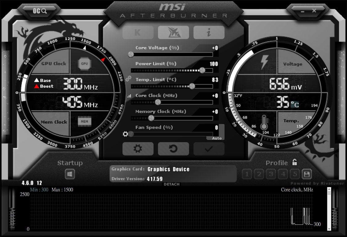 VGA MSI 1660 Ventus XS 6G OC