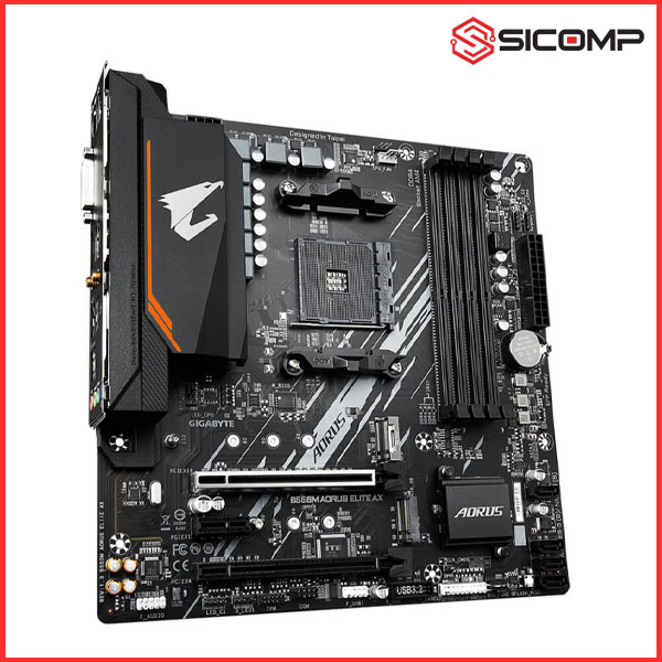 MAINBOARD GIGABYTE B550M AORUS ELITE AX (WIFI + BLUETOOTH), Picture 3