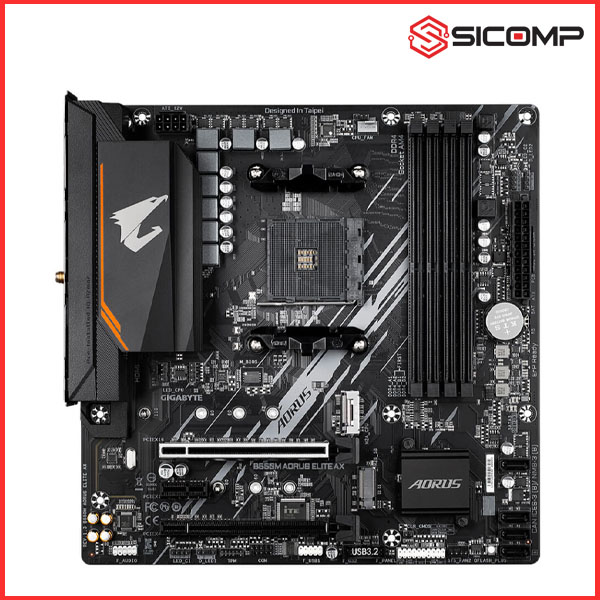 MAINBOARD GIGABYTE B550M AORUS ELITE AX (WIFI + BLUETOOTH), Picture 4