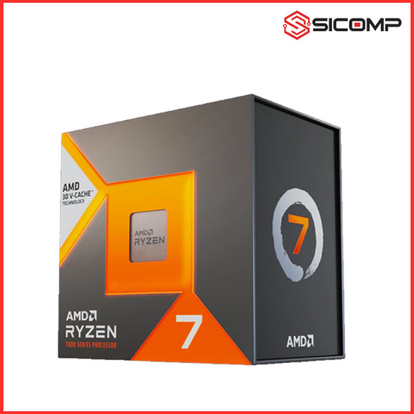 Picture of CPU AMD RYZEN 7 7800X3D BOX NK (4.2GHZ UP TO 5.0GHZ/105MB/8 CORES 16 THREADS/120W/SOCKET AM5)