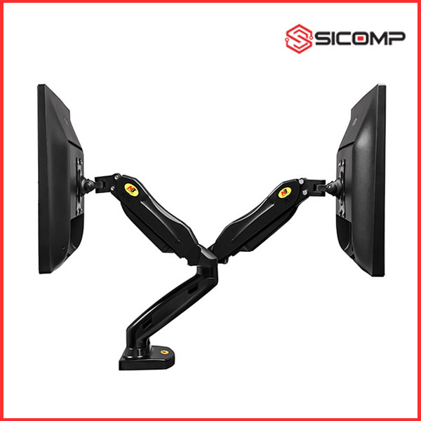GIÁ TREO (ARM) MÀN HÌNH NORTH BAYOU S400 ( 2 MÀN HÌNH | 17INCH-27INCH | ĐEN | GẮN BÀN), Picture 3