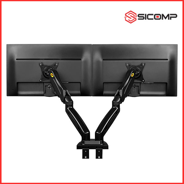 GIÁ TREO (ARM) MÀN HÌNH NORTH BAYOU S400 ( 2 MÀN HÌNH | 17INCH-27INCH | ĐEN | GẮN BÀN), Picture 4