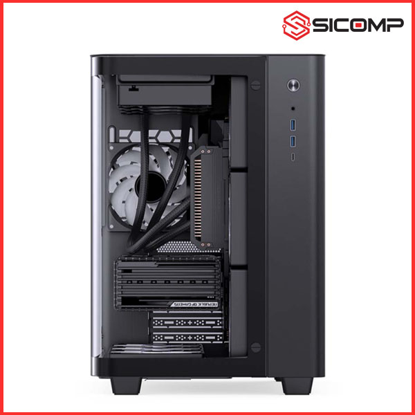 VỎ CASE JONSBO TK-3 BLACK (ATX/MID TOWER/MÀU ĐEN/KÍNH CONG), Picture 4