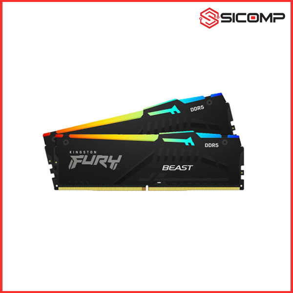 RAM DESKTOP KINGSTON FURY BEAST 64GB (2 x 32GB) RGB | BUS 6000 (KF560C40BBAK2-64), Picture 2