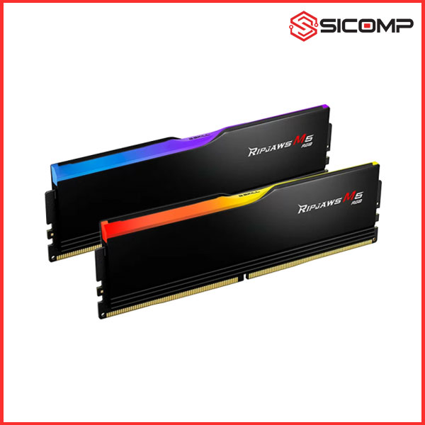 RAM DESKTOP GSKILL M5 RGB BLACK 64GB ( 2x32GB | DDR5 | 5200MHZ)-(F5-5200J4040A32GX2-RM5RK), Picture 1