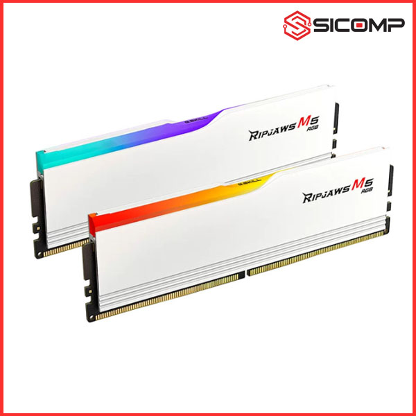 RAM DESKTOP GSKILL M5 RGB WHITE 64GB ( 2x32GB | DDR5 | 5200MHZ)-(F5-5200J4040A32GX2-RM5RK), Picture 2