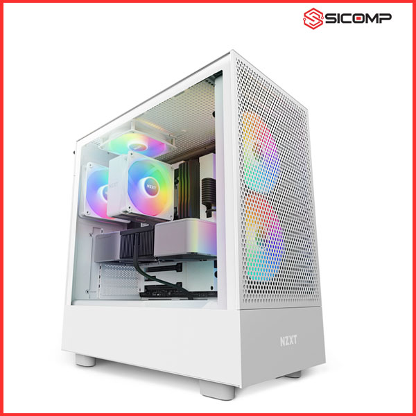 Picture of VỎ CASE NZXT H5 FLOW RGB ALL WHITE (MID TOWER | MÀU TRẮNG)