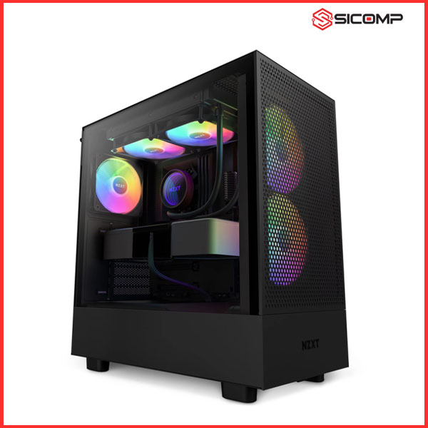 Picture of VỎ CASE NZXT H5 FLOW RGB ALL BLACK (MID TOWER | MÀU ĐEN)
