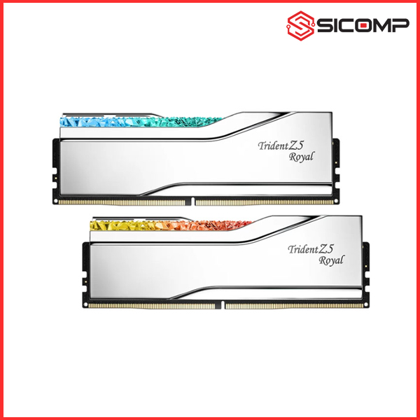 RAM DESKTOP GSKILL TRIDENT Z ROYAL RGB (F5-6400J3239G16GX2-TR5S) 32GB (2X16GB) DDR5 6400 MHZ, Picture 1