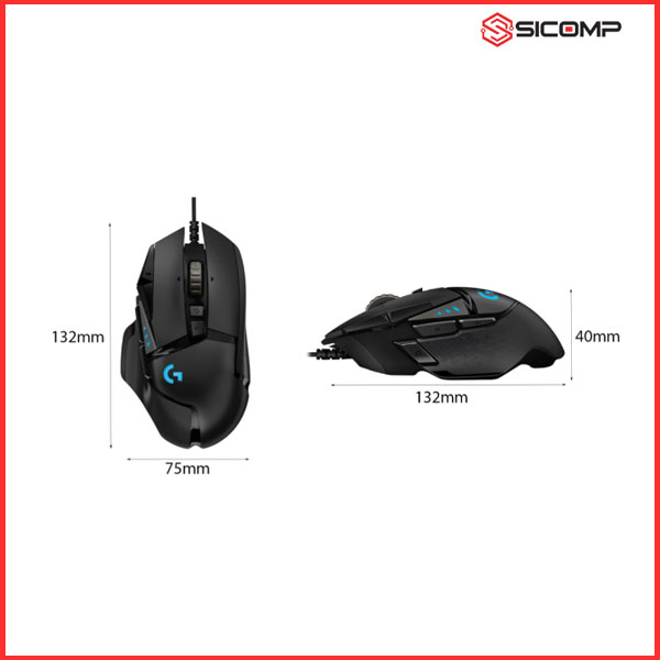 CHUỘT MÁY TÍNH LOGITECH G502 HERO GAMING (USB | RGB | ĐEN), Picture 4