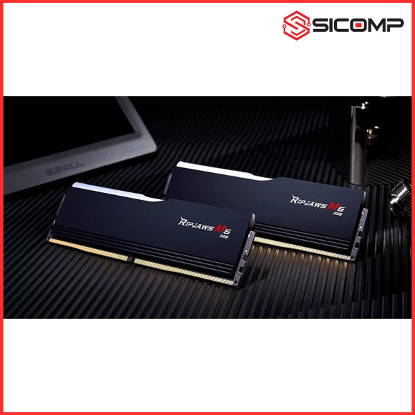 RAM DESKTOP G.SKILL RIPJAWS M5 RGB 32GB (2x16GB) BUS 6000MHZ-BLACK-RM5RK, Picture 4