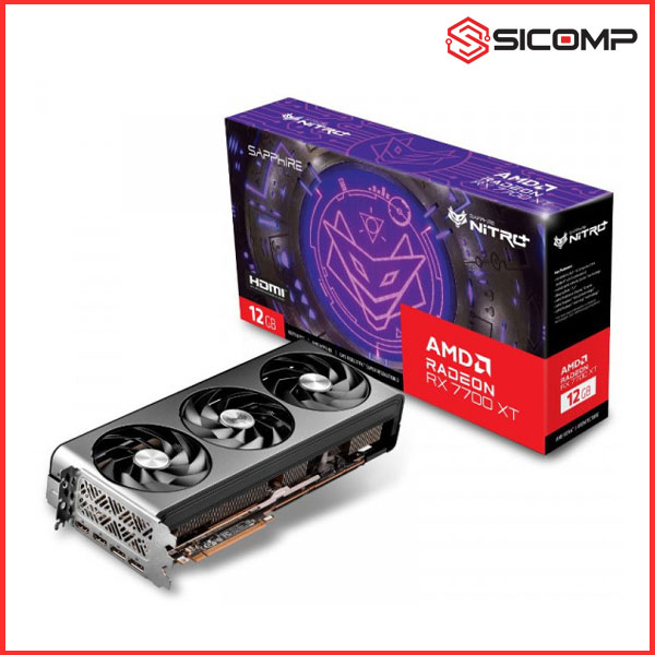 CARD MÀN HÌNH SAPPHIRE NITRO+ AMD RADEON RX 7700 XT GAMING OC 12GB , Picture 1