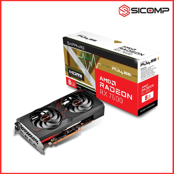 CARD MÀN HÌNH SAPPHIRE PULSE AMD RADEON RX 7600 GAMING OC 8GB, Picture 1