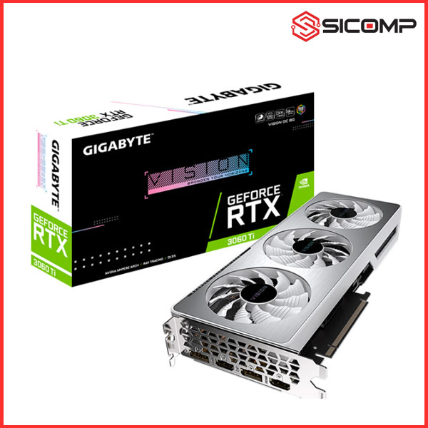 CARD MÀN HÌNH GIGABYTE GEFORCE RTX 3060TI VISION OC - 8G, Picture 1