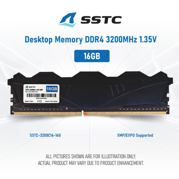 RAM DESKTOP SSTC 16GB DDR4 BUS 3200MHZ , Picture 1