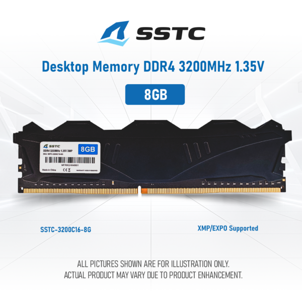 RAM DESKTOP SSTC 8GB DDR4 BUS 3200MHZ , Picture 1