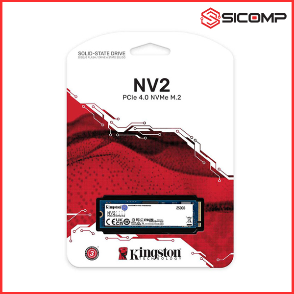  Ổ CỨNG SSD KINGSTON SNV2S 2TB NVMe M.2 2280 PCIE GEN 4x4 (ĐỌC 3500MB/s - GHI 2800MB/s), Picture 1