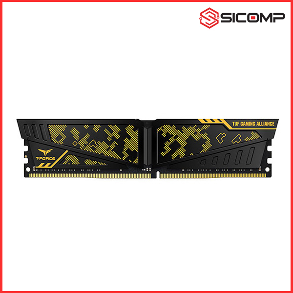 Picture of RAM DESKTOP TEAMGROUP T-FORCE VULCAN TUF GAMING ALLIANCE YELLOW 8GB BUS 3200 D4