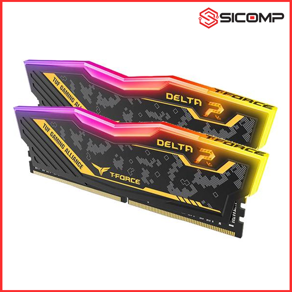 RAM DESKTOP TEAMGROUP T-FORCE DELTA TUF GAMING ALLIANCE RGB 32GB (2x16GB) DDR4 3200MHz LED, Picture 2