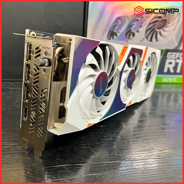 CARD MÀN HÌNH COLORFUL IGAME GEFORCE RTX 3070 TI ULTRA WHITE OC 8G-V  (LIKENEW | FULL BOX), Picture 4