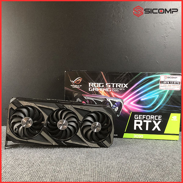 CARD MÀN HÌNH ASUS ROG STRIX RTX 3090-O24G-GAMING - LIKE NEW, Picture 1