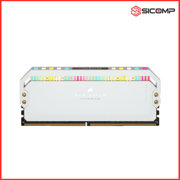 RAM DESKTOP CORSAIR DOMINATOR PLATINUM RGB WHITE HEATSPREADER 32GB (2x16GB) DDR5 5600MHZ (CMT32GX5M2B5600C36W), Picture 2