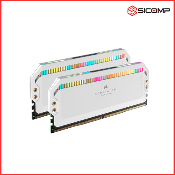 RAM DESKTOP CORSAIR DOMINATOR PLATINUM RGB WHITE HEATSPREADER 32GB (2x16GB) DDR5 5600MHZ (CMT32GX5M2B5600C36W), Picture 3