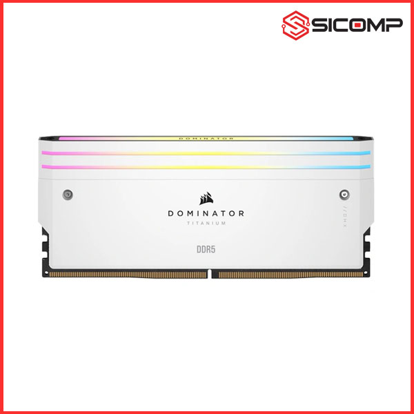 RAM DESKTOP CORSAIR DOMINATOR TITANIUM RGB WHITE HEATSPREADER 32GB (2x16GB) DDR5 6000MHZ (CMP32GX5M2B6000C30W), Picture 3