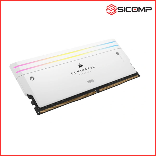 RAM DESKTOP CORSAIR DOMINATOR TITANIUM RGB WHITE HEATSPREADER 32GB (2x16GB) DDR5 6000MHZ (CMP32GX5M2B6000C30W), Picture 4