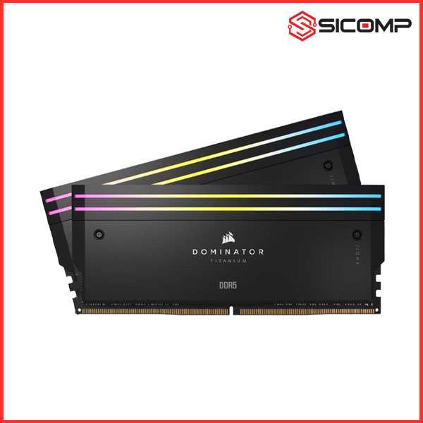 RAM DESKTOP CORSAIR DOMINATOR TITANIUM RGB BLACK HEATSPREADER 32GB (2x16GB) DDR5 6000MHZ (CMP32GX5M2B6000C30), Picture 2