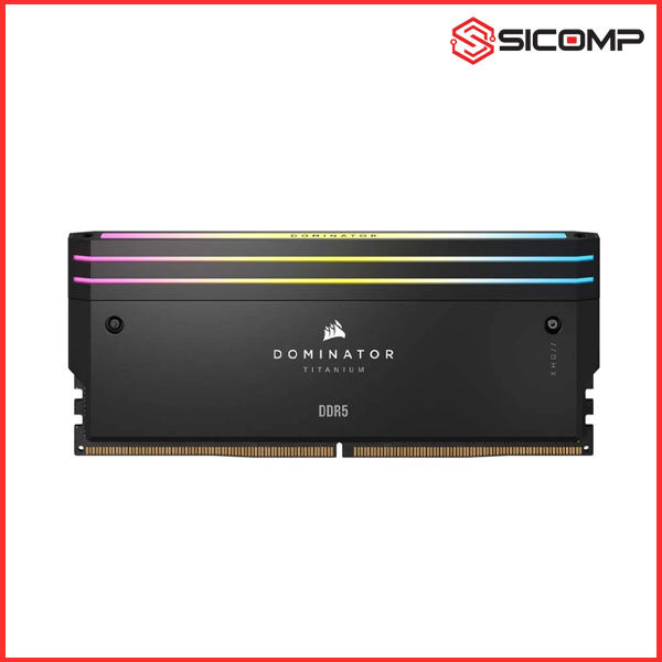 RAM DESKTOP CORSAIR DOMINATOR TITANIUM RGB BLACK HEATSPREADER 32GB (2x16GB) DDR5 6000MHZ (CMP32GX5M2B6000C30), Picture 3