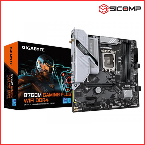 MAINBOARD GIGABYTE B760M GAMING PLUS WIFI DDR4, Picture 1