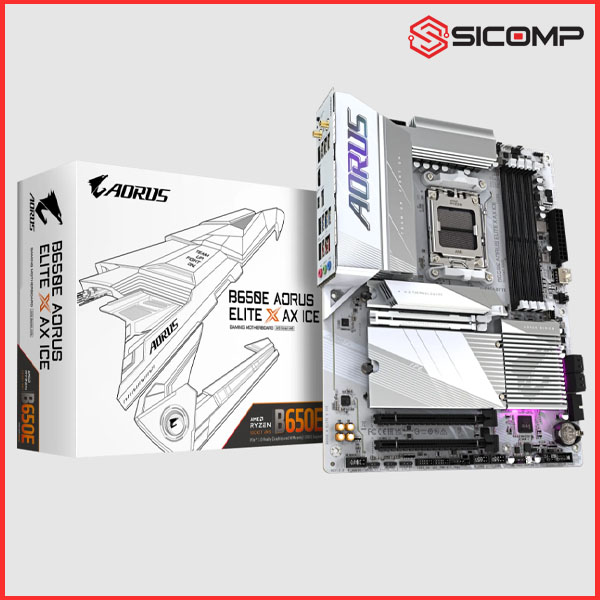 MAINBOARD GIGABYTE B650E AORUS ELITE X AX ICE, Picture 1