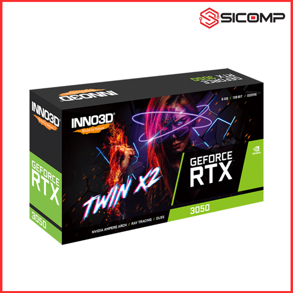 CARD MÀN HÌNH INNO3D GEFORCE RTX 3050 6GB TWIN X2, Picture 2