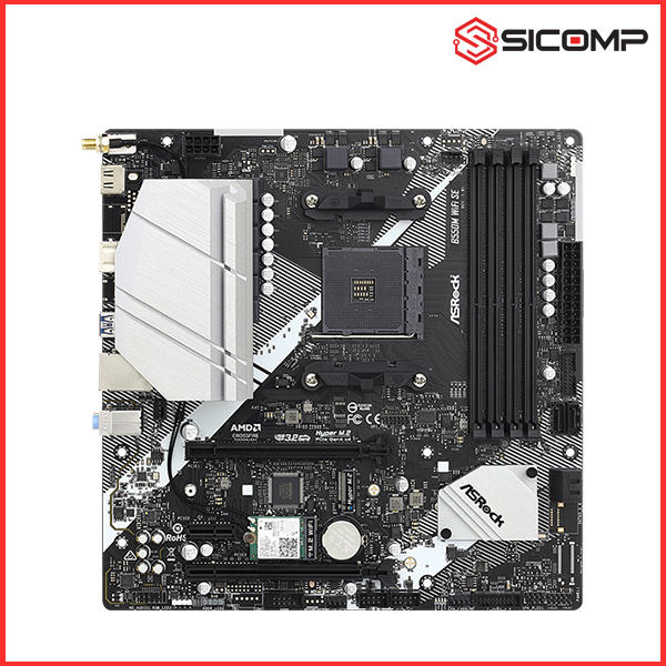 MAINBOARD ASROCK B550M WIFI SE (SOCKET AM4, M-ATX, 4 KHE RAM), Picture 2