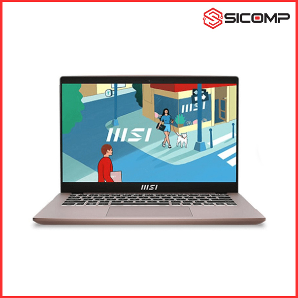 LAPTOP MSI MODERM 14 C13M 612VN (I5-1335U | 16GB | 512GB | INTEL IRIS XE| 14" FHD | WIN 11 | BEIGE ROSE), Picture 1