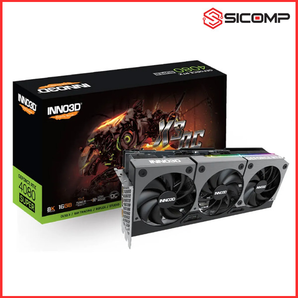 CARD MÀN HÌNH NNO3D GEFORCE RTX 4080 SUPER X3 OC – 16GB GDDR6X, Picture 1