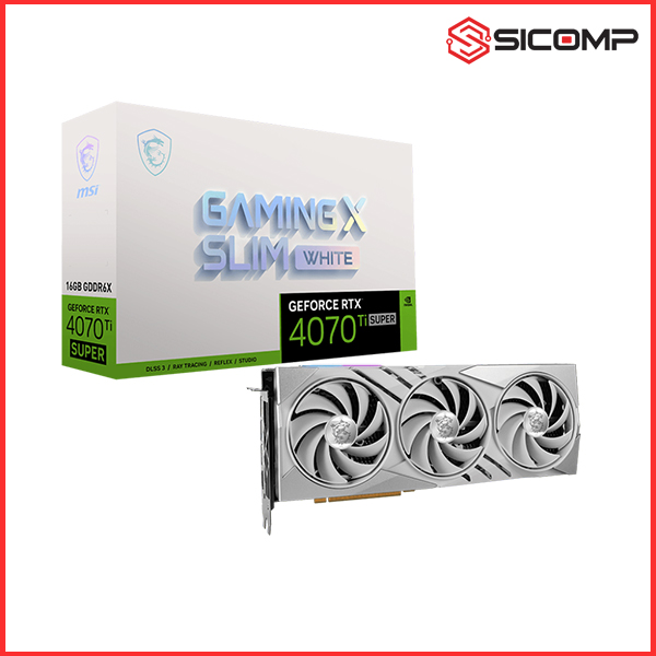 CARD MÀN HÌNH MSI GEFORCE RTX 4070 Ti SUPER 16G GAMING X SLIM WHITE, Picture 1