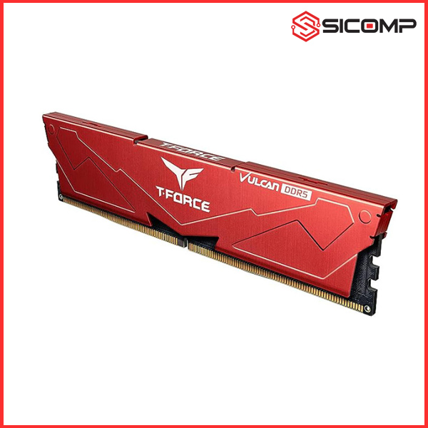 RAM DESKTOP TEAMGROUP VULCAN RED 16GB (1x16GB) DDR5 5600MHZ CL36, Picture 1