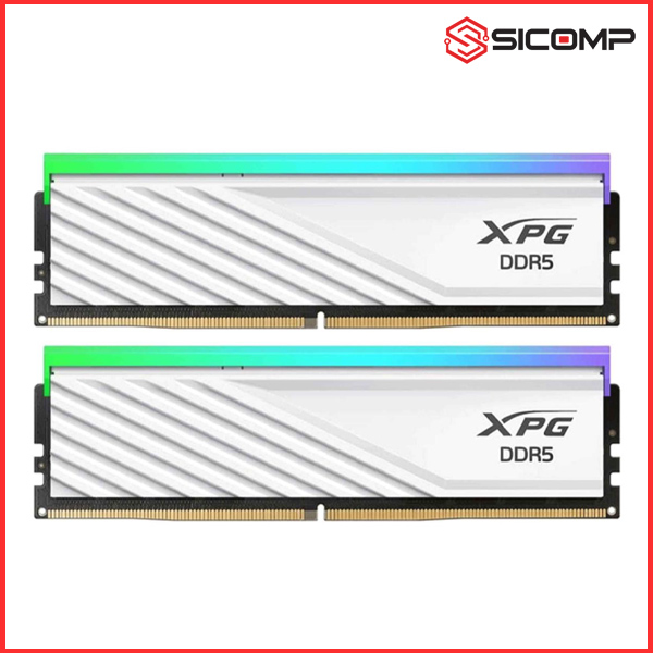 RAM (EXPO/ AM5) ADATA XPG LANCER BLADE RGB WHITE- 32GB (2x16GB) 6000MHz DDR5 | CL30, Picture 1