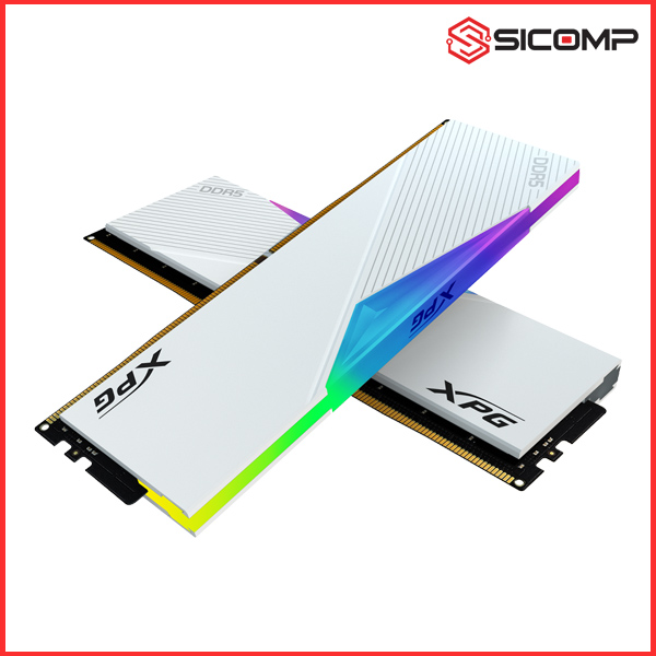 RAM DESKTOP (EXPO/ AM5) ADATA XPG MODULE LANCER RGB WHITE - 64GB (2x32GB) 6000MHz DDR5 (AX5U6000C3032G-DCLARWH), Picture 1