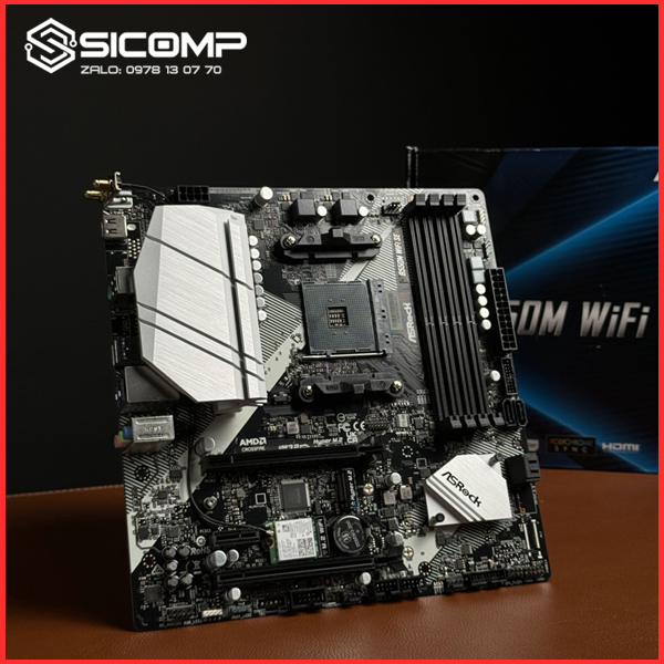 MAINBOARD ASROCK B550M WIFI SE (SOCKET AM4, M-ATX, 4 KHE RAM), Picture 2