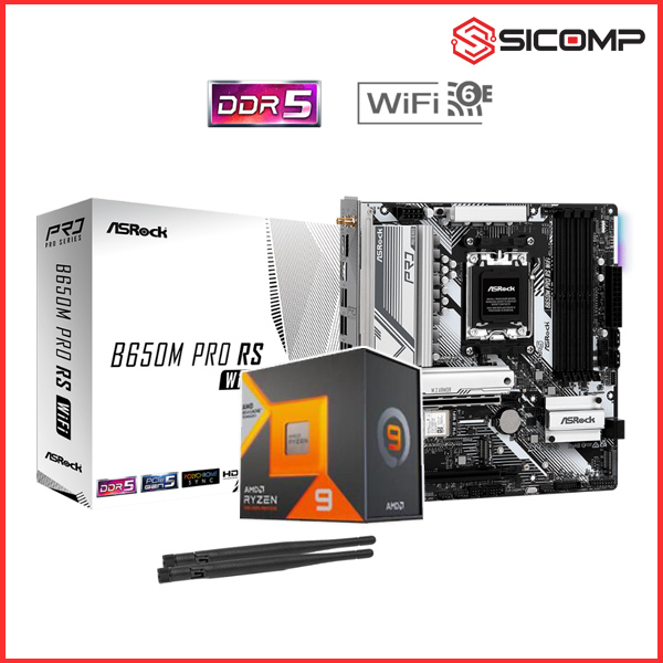 COMBO 7900X3D BOX + MAINBOARD ASROCK B650M PRO RS WIFI, Picture 1