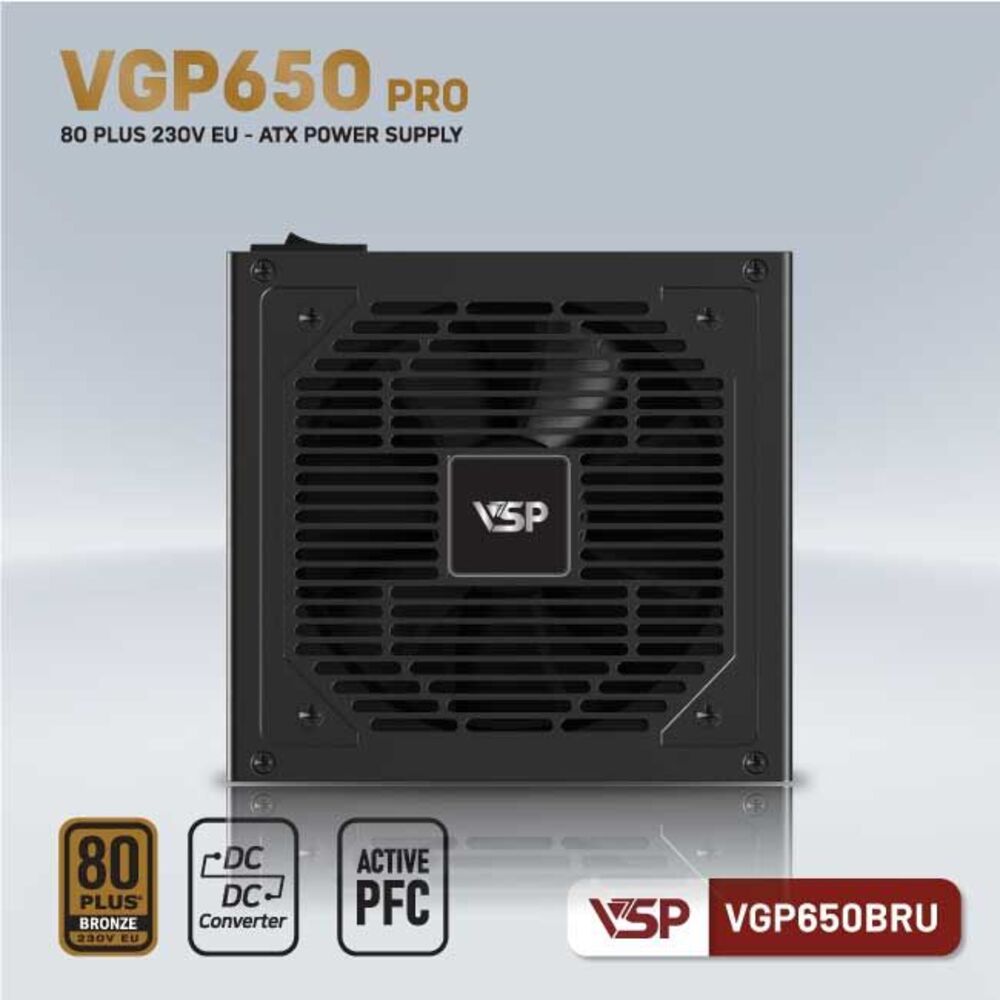 NGUỒN VSP VGP650BRU PRO (650W/ 80 PLUS BRONZE/ ATX/ ĐEN) (DC TO DC), Picture 3