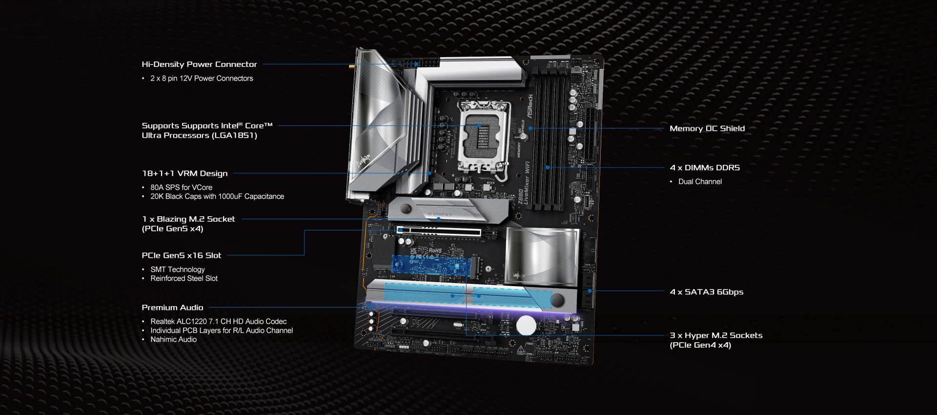 Mainboard ASRock Z890 Livemixer Wifi